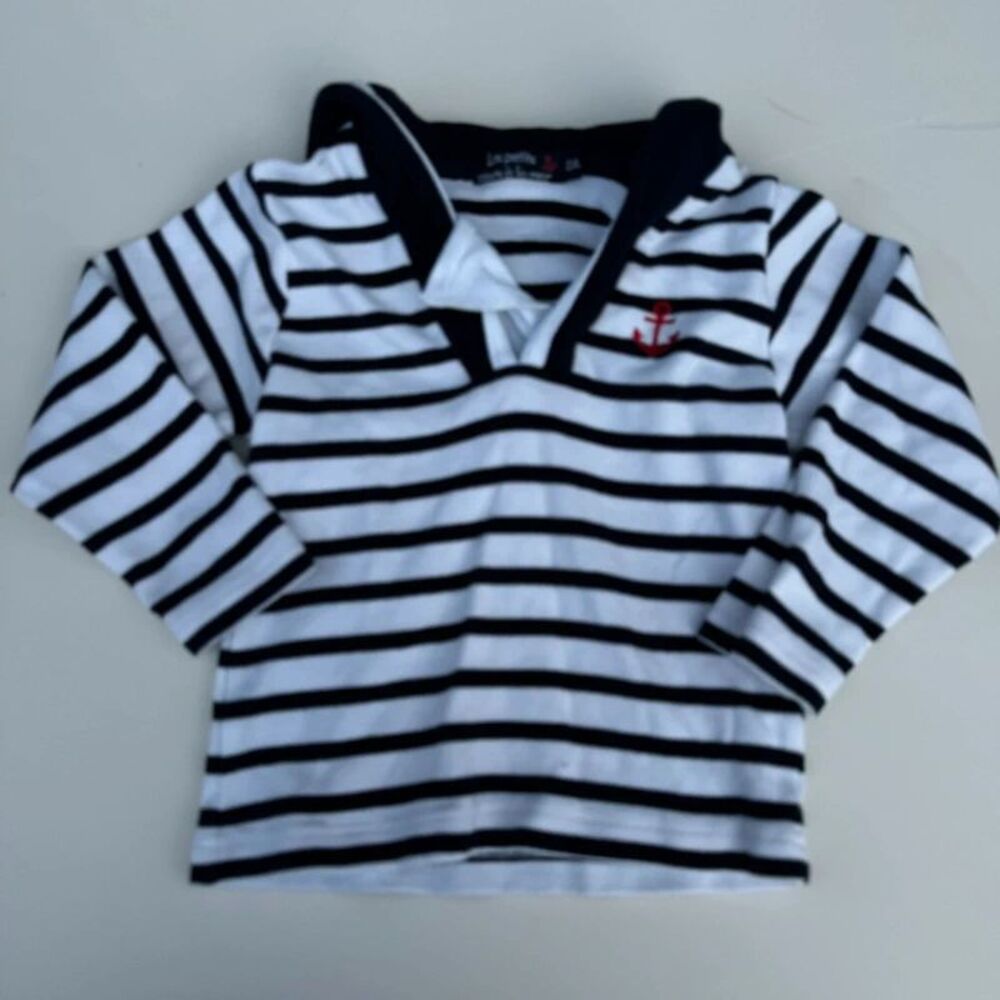 La Petits Couer’s a la Mer Size 2T Sailor Longsleeve